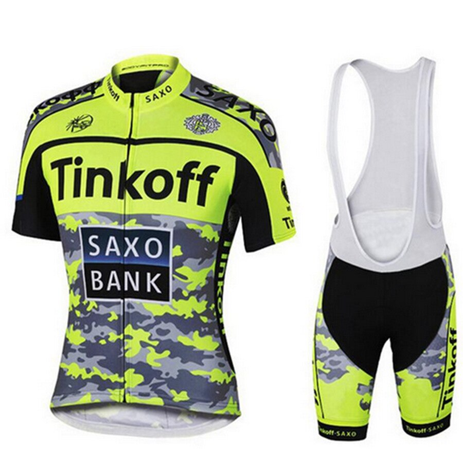 사이클링 저지 삭소 은행 Tinkoff 2015 빠른 건조 MTB 도로 자전거 여름 자전거 옷 경주 자전거 의류/통기성 의류